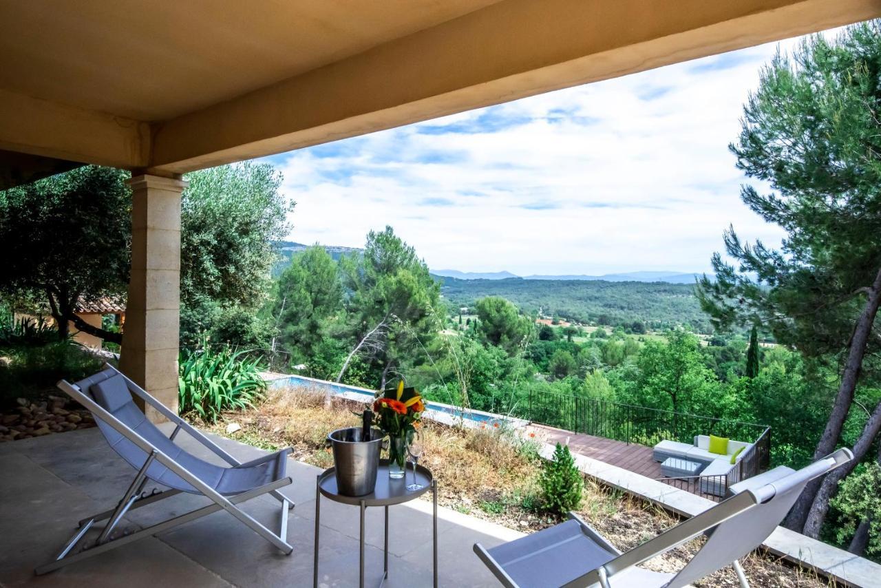 Villa Lumineuse Avec Piscine Clim 1Ere Etage Vue Panoramique Sur Les Montagnes Sur Le Site De La Sainte-Victoire Le Tholonet Екстериор снимка